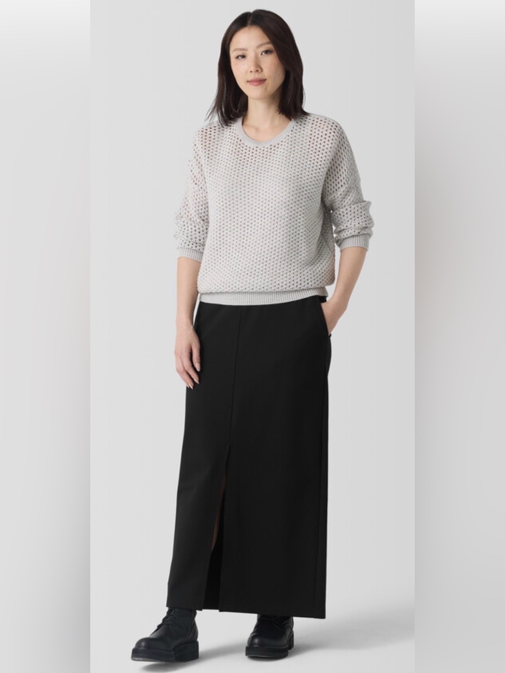 EILEEN FISHER WASHABLE FLEX PONTE SKIRT! - Picture 4 of 13